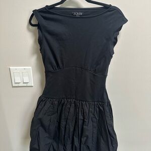 J. Crew Black Bubblehem dress